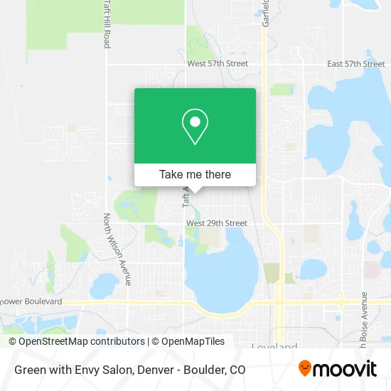 Green with Envy Salon map