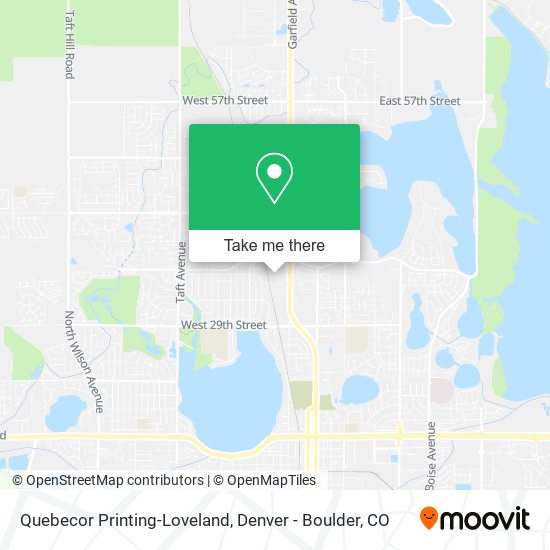 Quebecor Printing-Loveland map