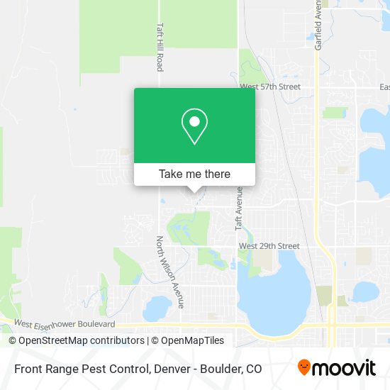 Front Range Pest Control map