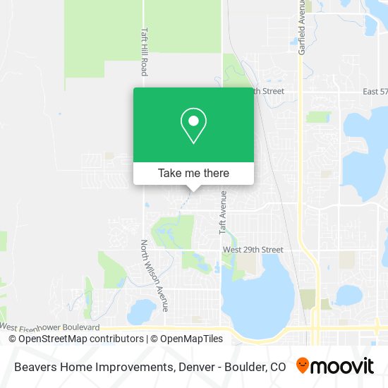 Beavers Home Improvements map