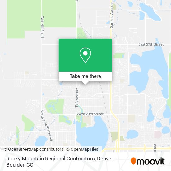 Rocky Mountain Regional Contractors map