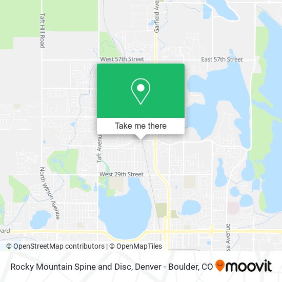 Mapa de Rocky Mountain Spine and Disc