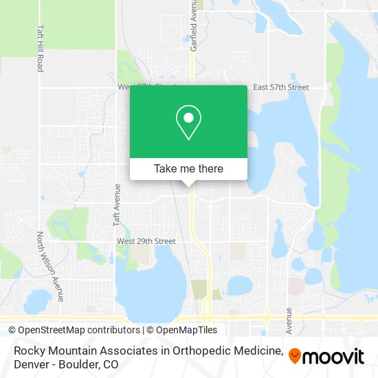 Mapa de Rocky Mountain Associates in Orthopedic Medicine
