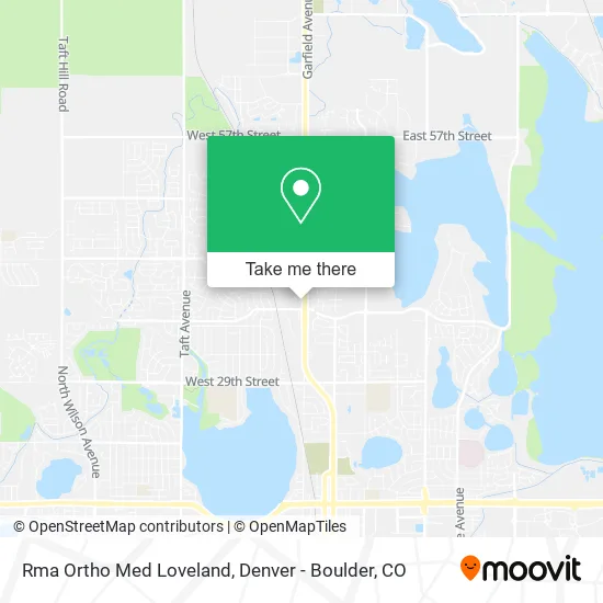 Rma Ortho Med Loveland map