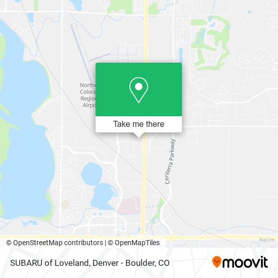 Mapa de SUBARU of Loveland
