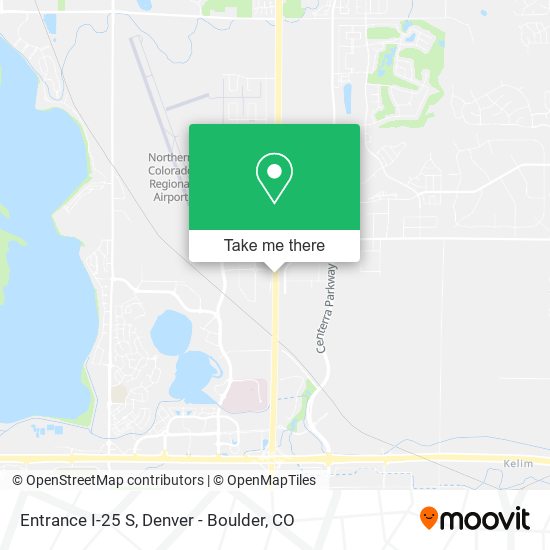 Entrance I-25 S map
