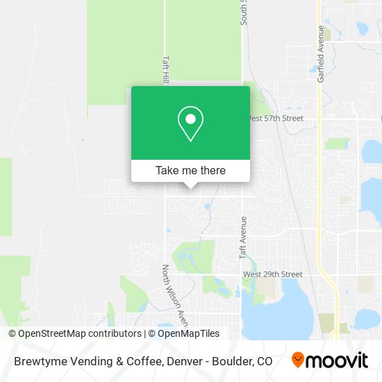 Mapa de Brewtyme Vending & Coffee