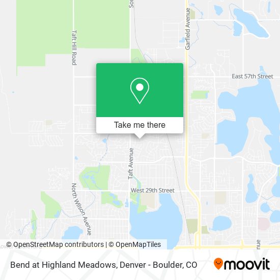 Bend at Highland Meadows map