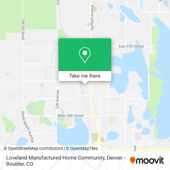 Loveland Manufactured Home Community map