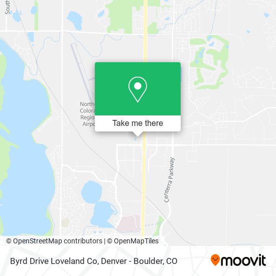 Byrd Drive Loveland Co map