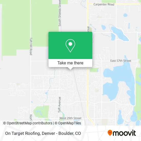 On Target Roofing map