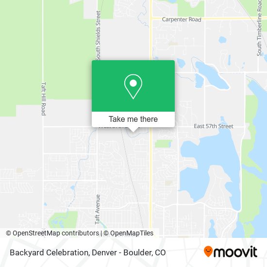 Backyard Celebration map