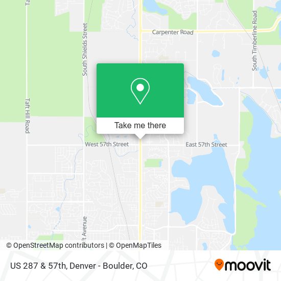 Mapa de US 287 & 57th