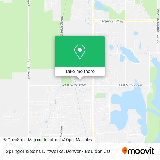 Springer & Sons Dirtworks map