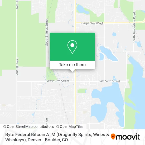 Byte Federal Bitcoin ATM (Dragonfly Spirits, Wines & Whiskeys) map
