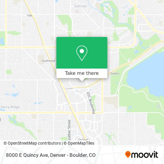 8000 E Quincy Ave map