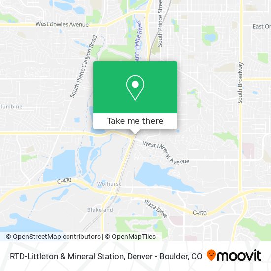 Mapa de RTD-Littleton & Mineral Station