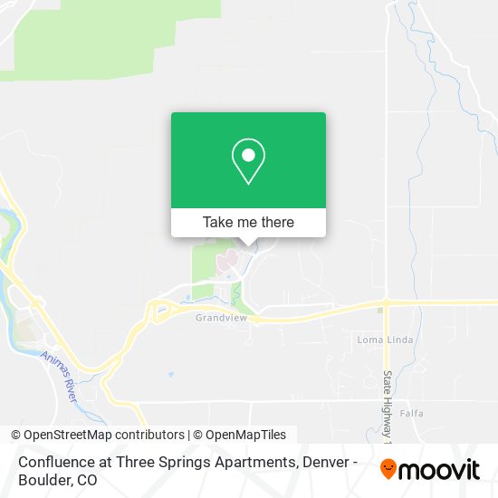 Confluence at Three Springs Apartments map