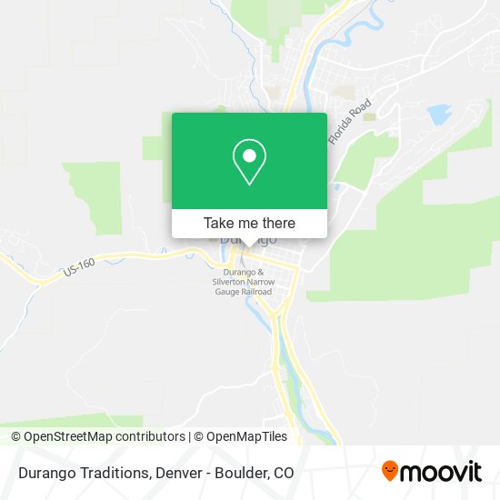Durango Traditions map