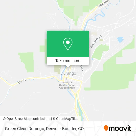 Green Clean Durango map
