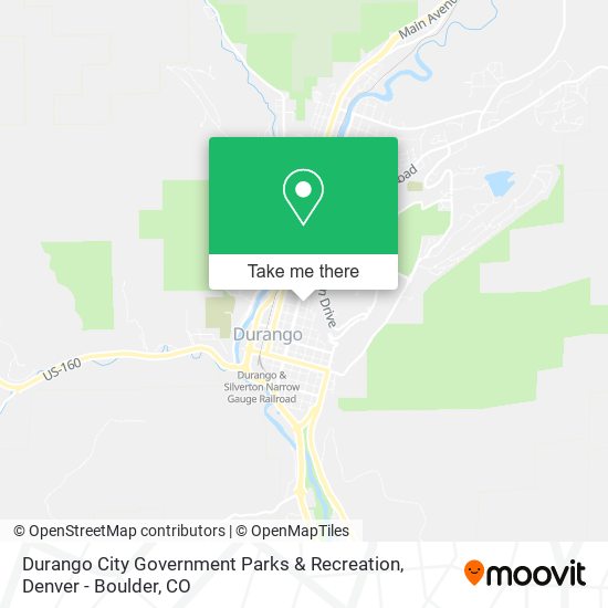 Durango City Government Parks & Recreation map