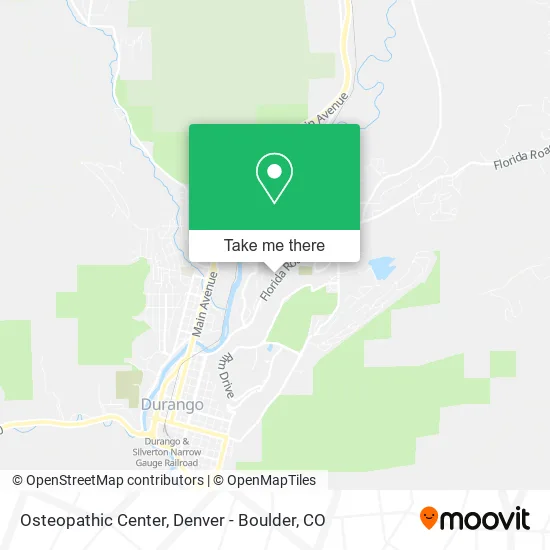 Osteopathic Center map
