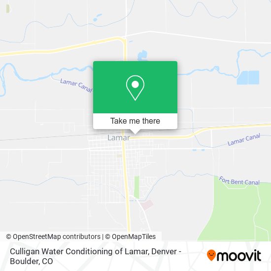 Culligan Water Conditioning of Lamar map