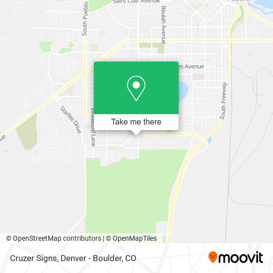 Cruzer Signs map