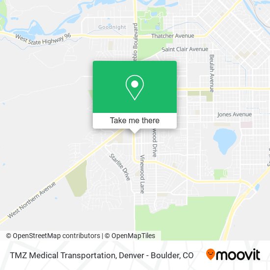 Mapa de TMZ Medical Transportation