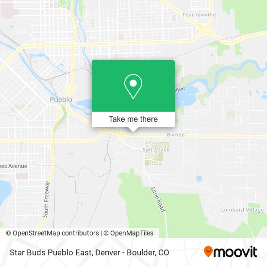 Mapa de Star Buds Pueblo East