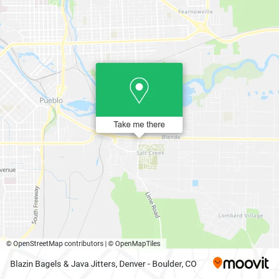 Blazin Bagels & Java Jitters map