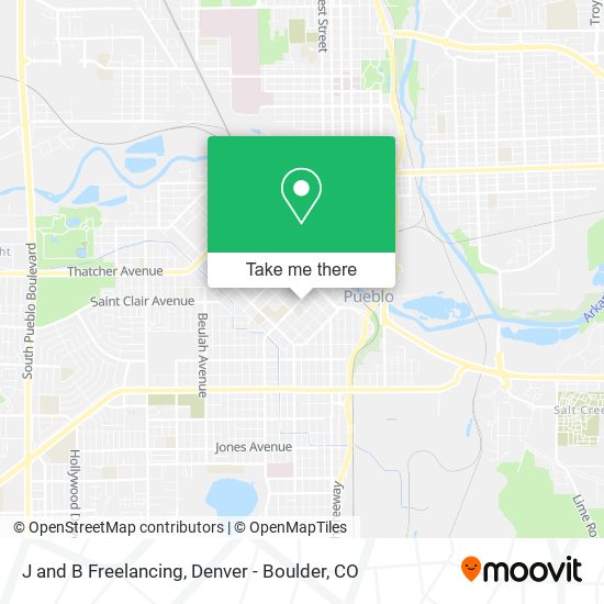 J and B Freelancing map