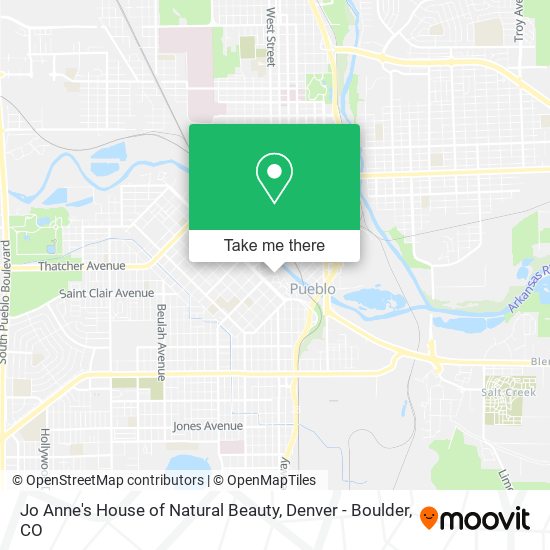 Jo Anne's House of Natural Beauty map