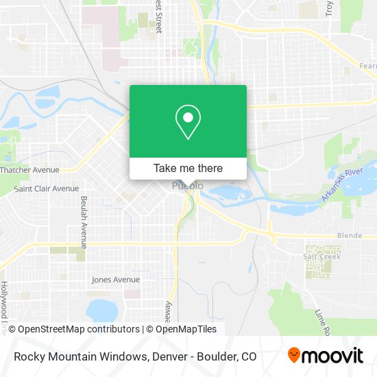Mapa de Rocky Mountain Windows