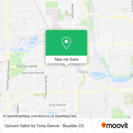 Mapa de Uptown Salon by Tone