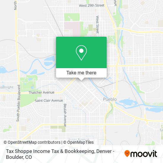 Mapa de Tax Shoppe Income Tax & Bookkeeping