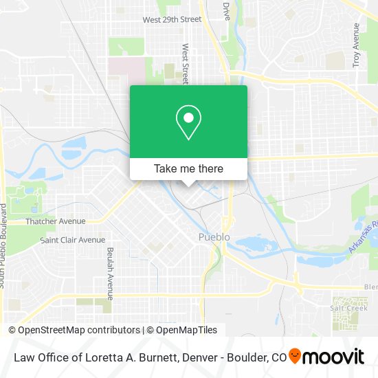 Law Office of Loretta A. Burnett map