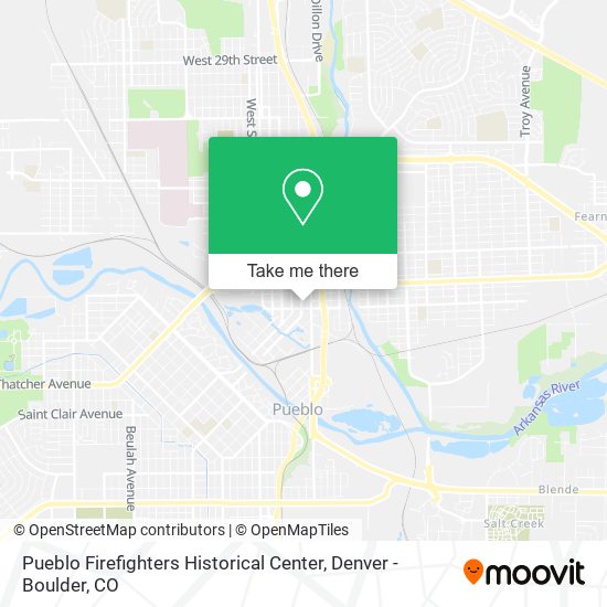 Pueblo Firefighters Historical Center map