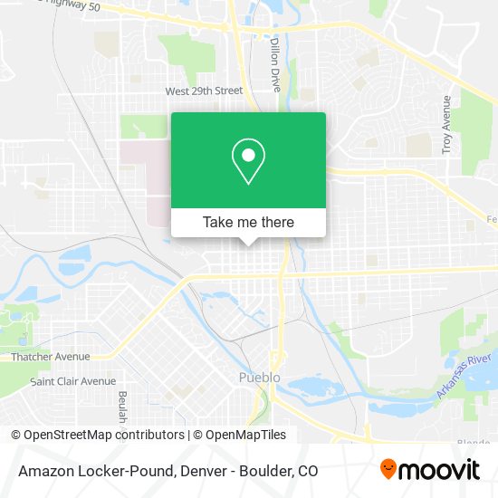 Mapa de Amazon Locker-Pound