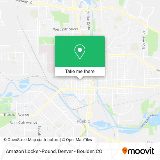 Amazon Locker-Pound map