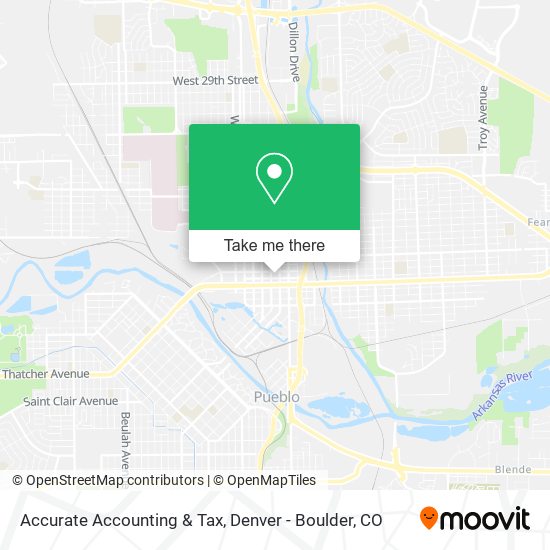 Accurate Accounting & Tax map
