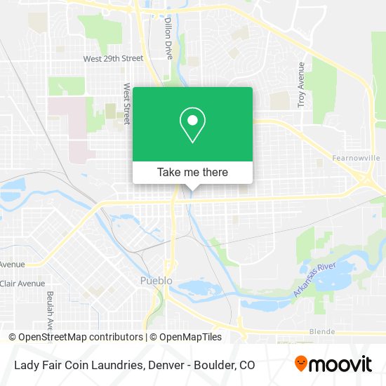 Lady Fair Coin Laundries map