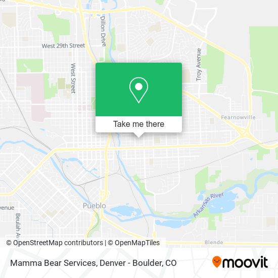 Mamma Bear Services map