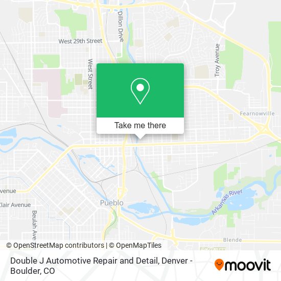 Double J Automotive Repair and Detail map