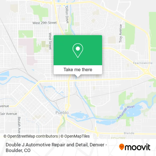 Double J Automotive Repair and Detail map
