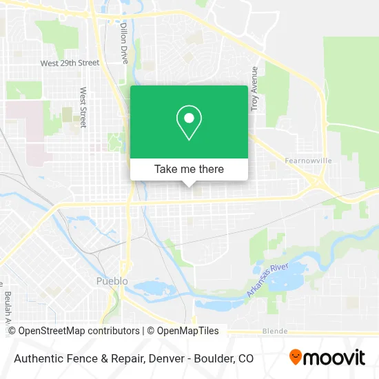 Authentic Fence & Repair map