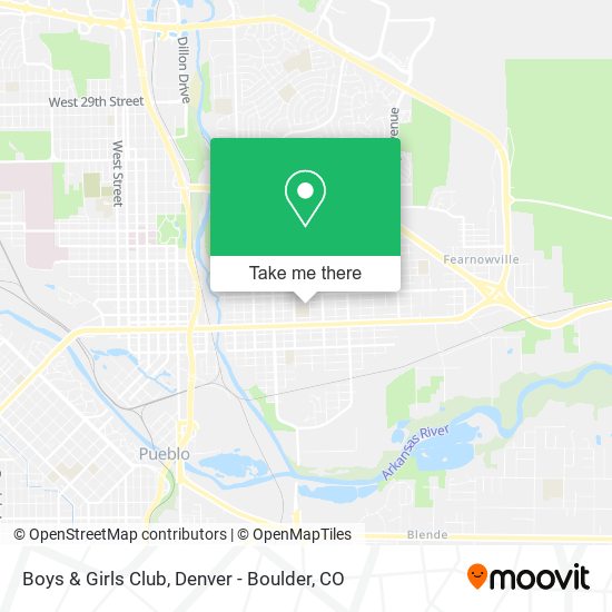 Mapa de Boys & Girls Club