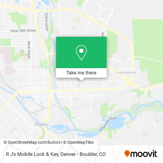 Mapa de R J's Mobile Lock & Key