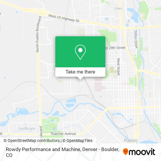 Mapa de Rowdy Performance and Machine