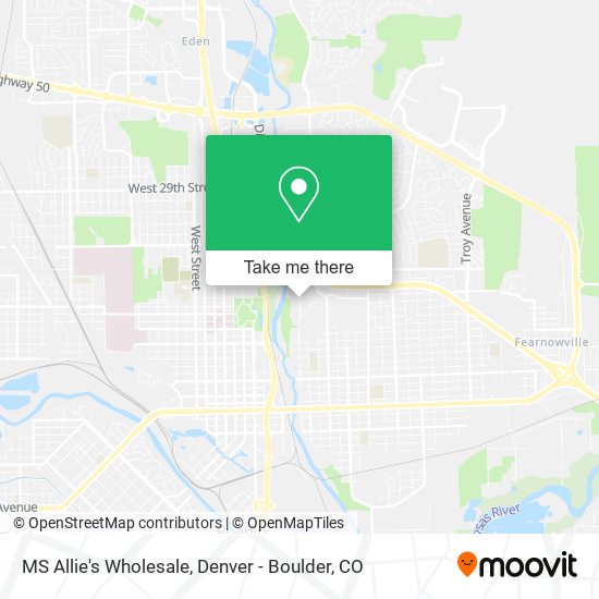 Mapa de MS Allie's Wholesale